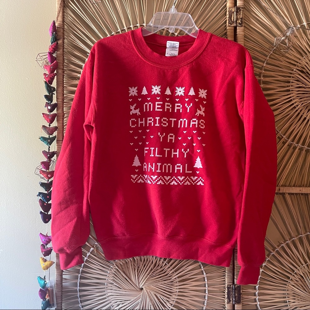 MERRY CHRISTMAS YA FILTHY ANIMAL SWEATER